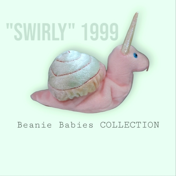 Ty Other - Ty Beanie Babies - "Swirly" the Snail Plush Toy -MUST HAVE- Sought After Beanie